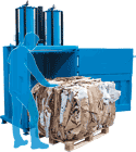 Baler Model 509HD ideal for large volumes of cardboard and plastic