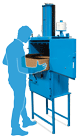 Baler Model 102 small footprint baler for small amounts of cardboard and plastic