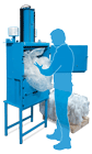 Small footprint Baler Model 102 ideal for baling smaller amounts of plastic